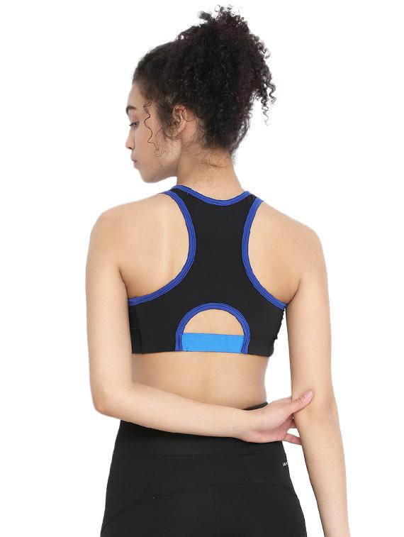 contrast seam racer back sports bra - 16296271 - Zoom Image - 3