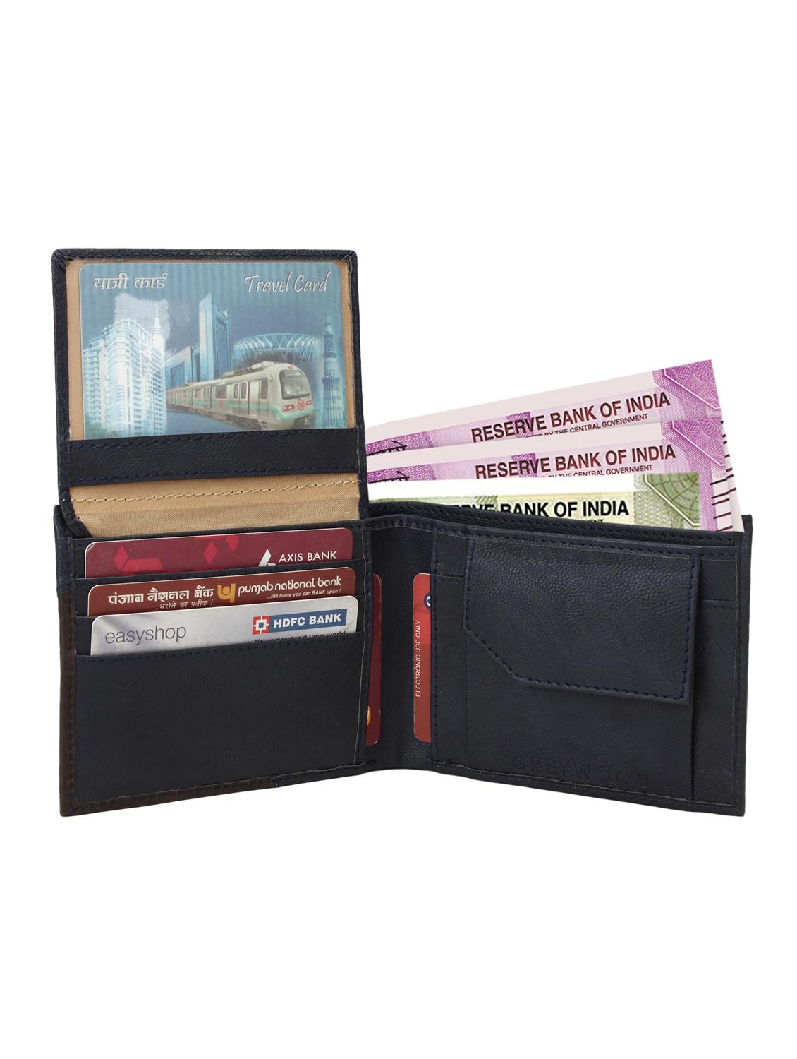 blue leather wallet - 16296716 - Zoom Image - 3