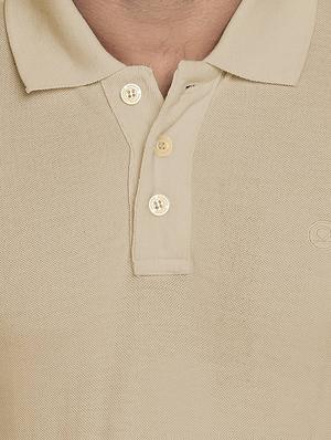 beige solid polo tshirt - 16297402 - Standard Image - 4