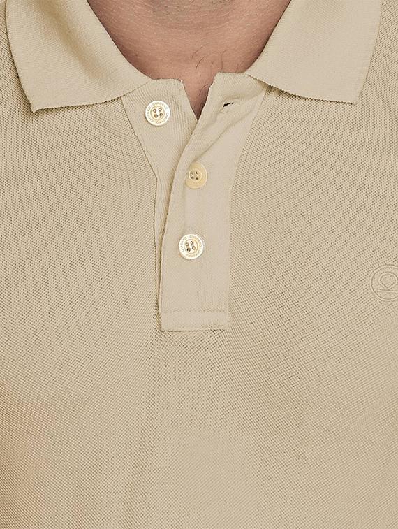 beige solid polo tshirt - 16297402 - Zoom Image - 4
