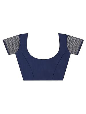 checkered kanjivaram saree with blouse - 16297956 - Standard Image - 3