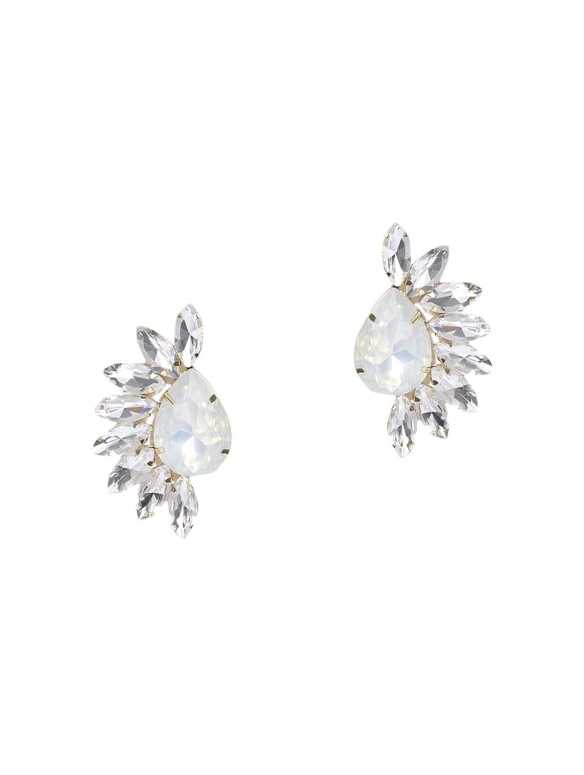 silver metal drop earring - 16298048 - Zoom Image - 1
