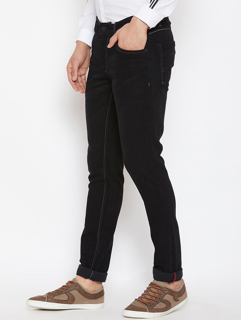 black denim plain jeans - 16298294 - Zoom Image - 2