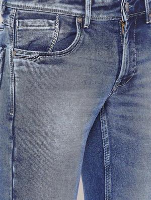 blue denim heavy washed jeans - 16298295 - Standard Image - 5