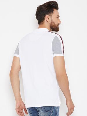 white cotton polo tshirt - 16298355 - Standard Image - 3
