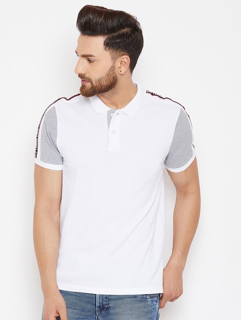 white cotton polo tshirt - 16298355 - Zoom Image - 1