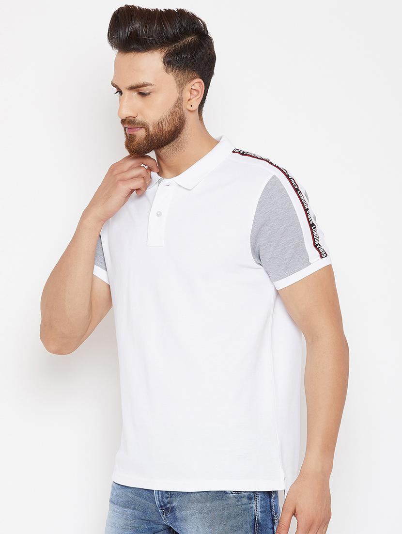 white cotton polo tshirt - 16298355 - Zoom Image - 2