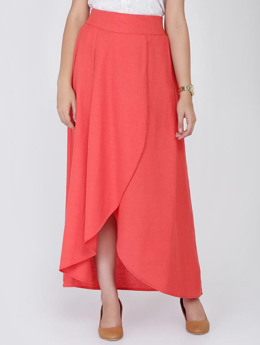 high rise overlap asymmetric skirt - 16298450 - Zoom Image - 1