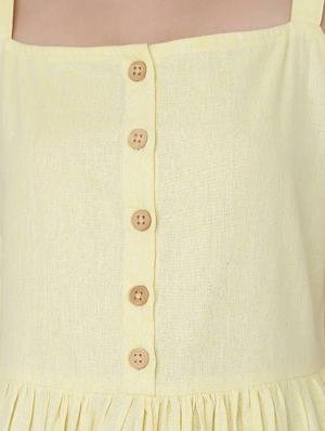 pocket patch gathered a-line dress - 16298454 - Standard Image - 4
