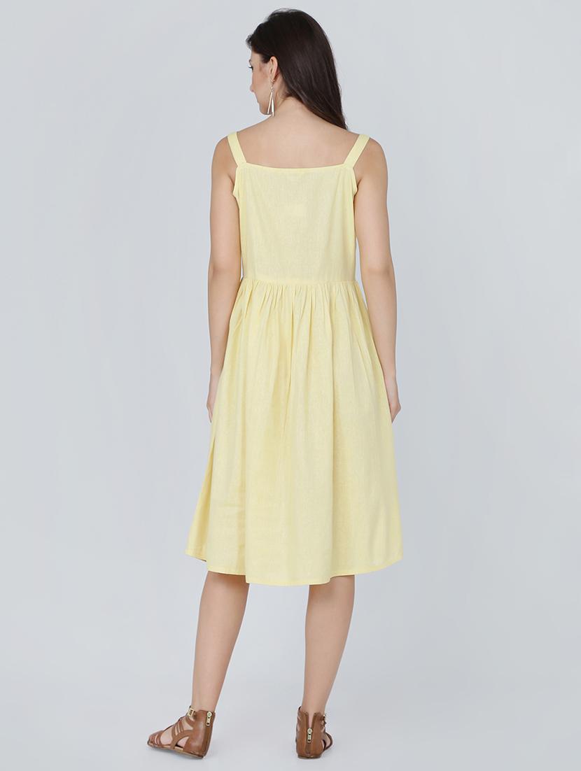 pocket patch gathered a-line dress - 16298454 - Zoom Image - 3