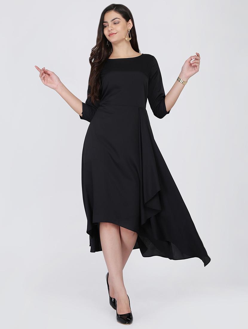 boat neck asymmetric dress - 16298467 - Zoom Image - 1