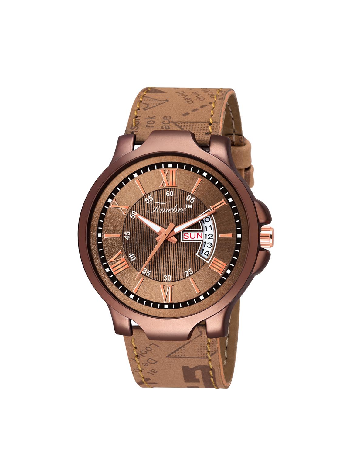 Time Quartz Round dial analog watch (TMGXBRW868-2) - 16298605 - Zoom Image - 1