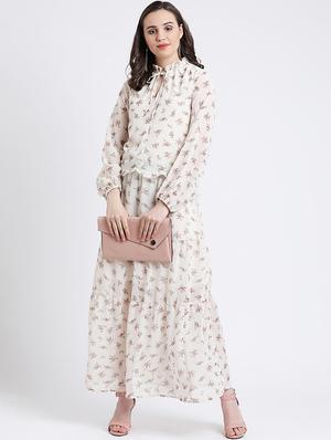 ruffle trim floral maxi dress - 16298792 - Standard Image - 4