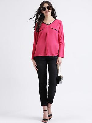 contrast piped pocket flap top - 16298801 - Standard Image - 4