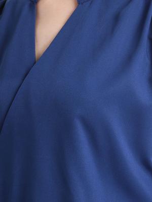 pleat detail faux wrap top - 16298804 - Standard Image - 5