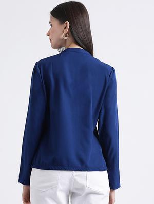 keyhole neck blind tucked top - 16298816 - Standard Image - 3