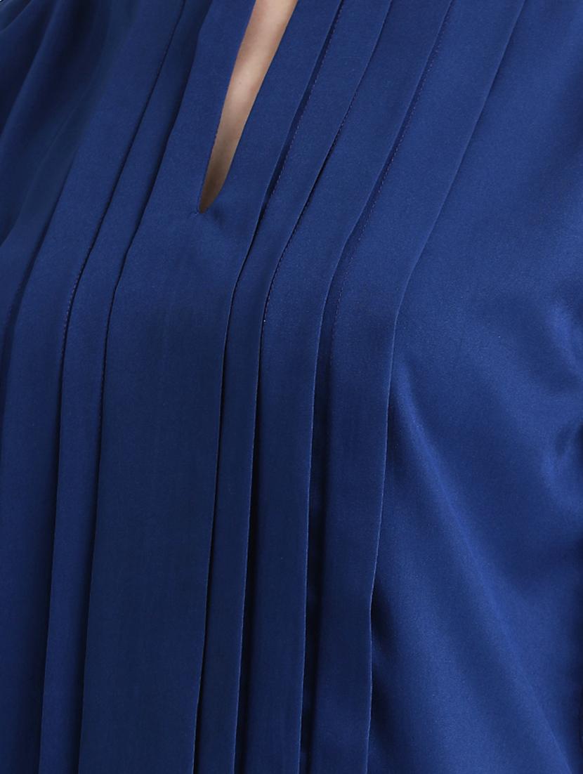 keyhole neck blind tucked top - 16298816 - Zoom Image - 5