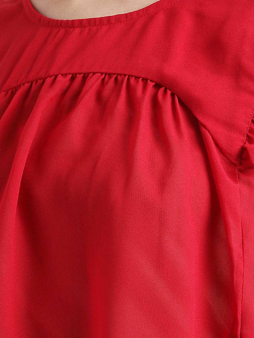 ruffle trim gathered top - 16298843 - Zoom Image - 5