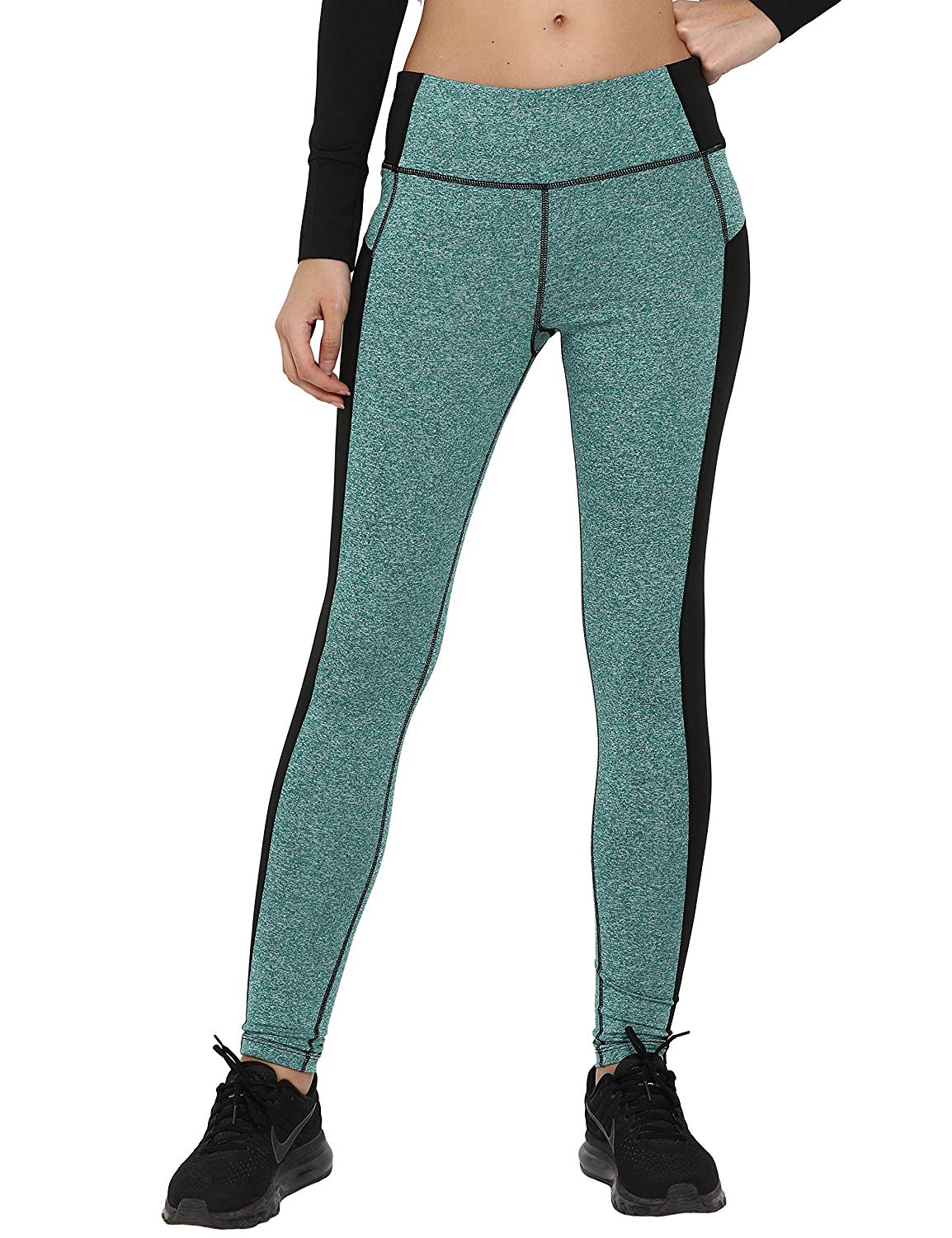 stitch detail color block yoga pant - 16298983 - Zoom Image - 1