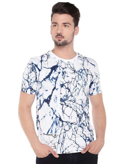 blue all over print t-shirt - 16299053 - Standard Image - 1