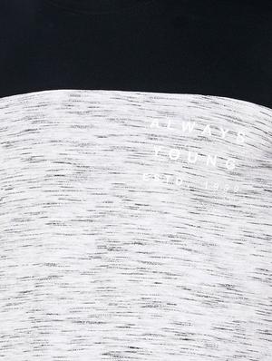 white melange cut & sew t-shirt - 16299099 - Standard Image - 5