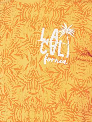 yellow tropical all over print t-shirt - 16299103 - Standard Image - 5