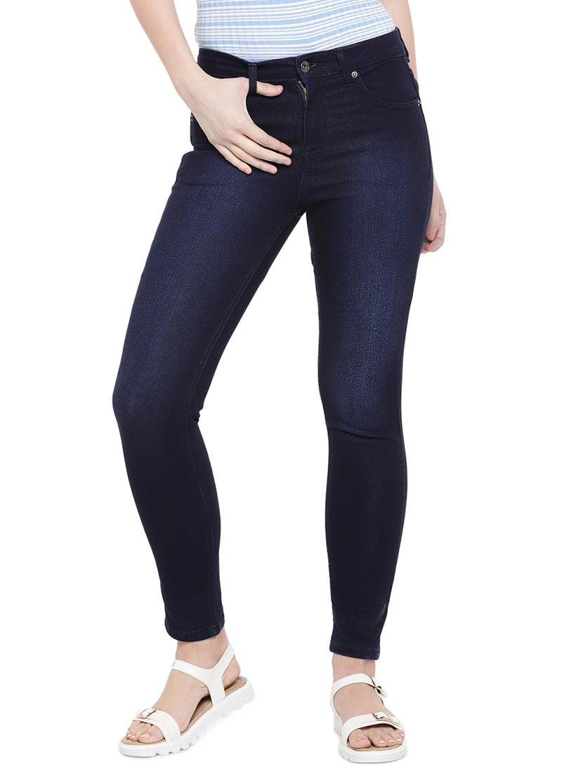 stone washed skinny fit jeans - 16299119 - Zoom Image - 1