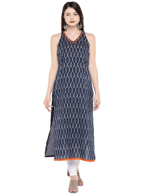 printed straight kurta - 16299141 - Very Small Image - 1