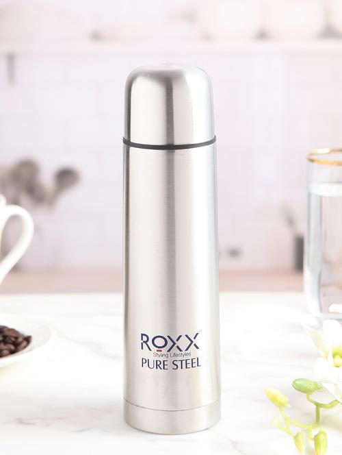 steel basic bullet push button lid water bottle 500ml - 16300045 - Very Small Image - 1