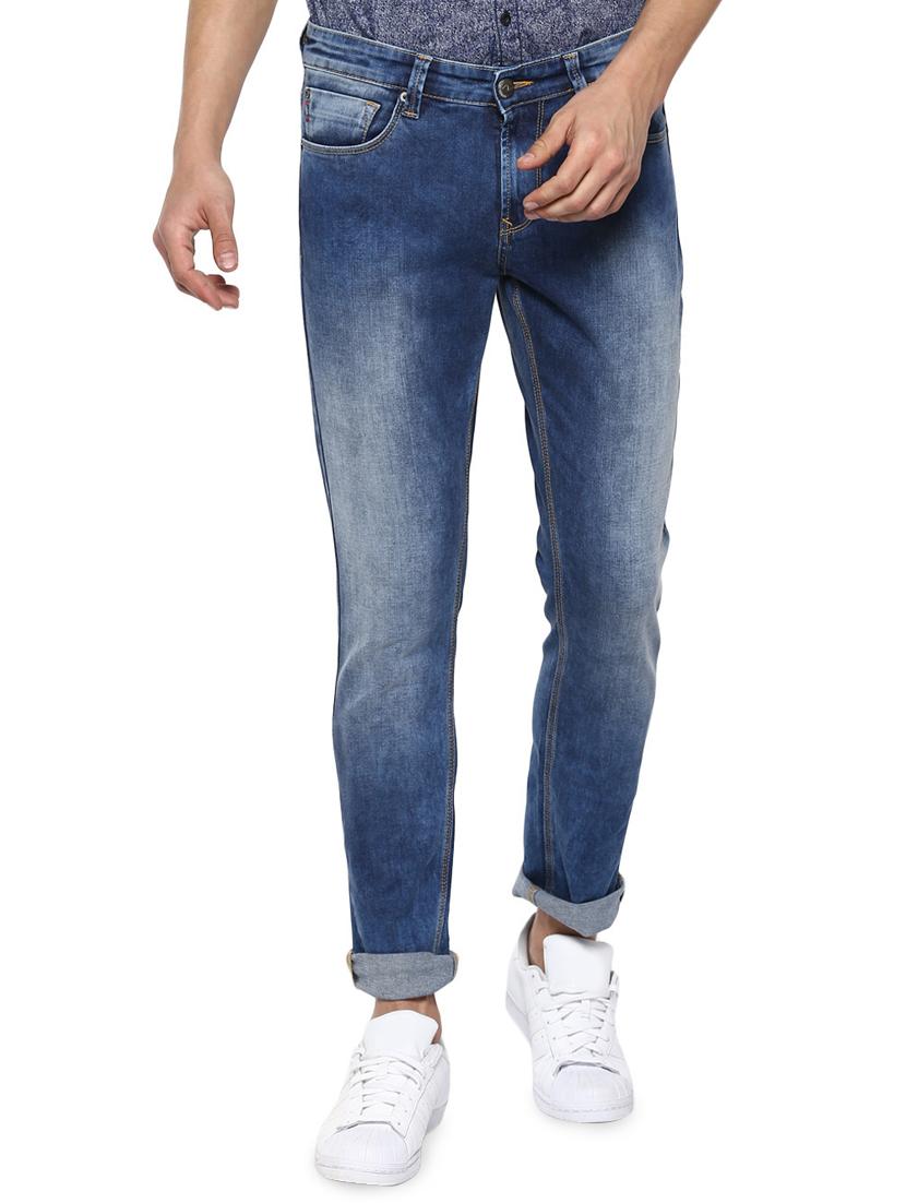 blue heavy washed jeans - 16300207 - Zoom Image - 1