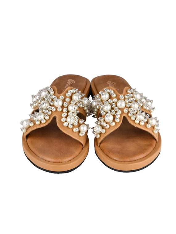 brown slip on sandals - 16300377 - Zoom Image - 3