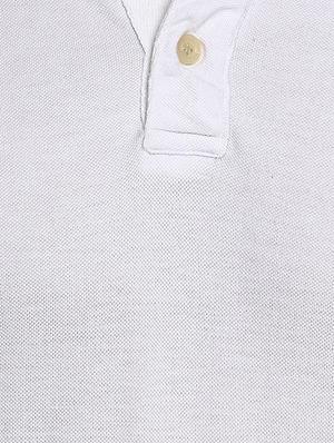 white regular fit solid polo t-shirt - 16300395 - Standard Image - 5