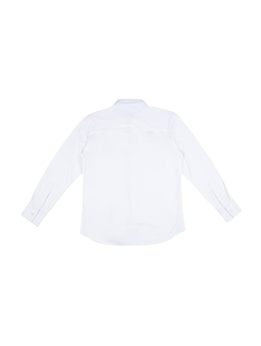 white cotton solid shirt - 16300609 - Zoom Image - 2