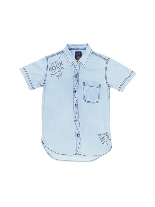 blue denim shirt - 16300665 - Standard Image - 1