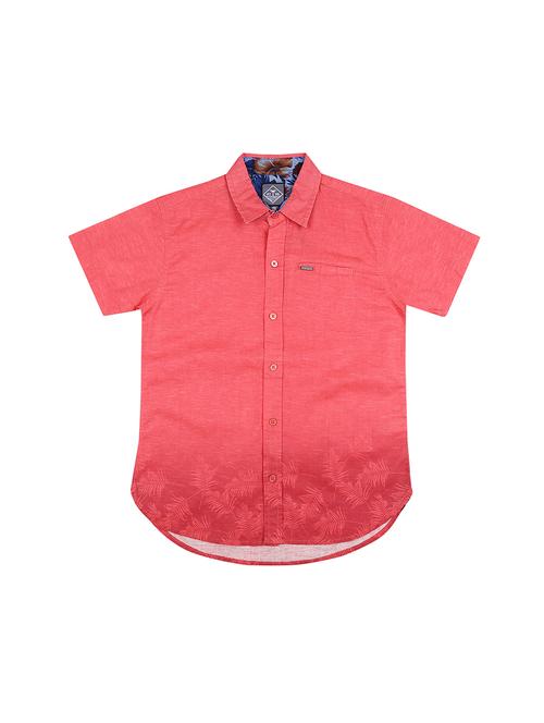 red cotton shirt - 16300674 - Standard Image - 1