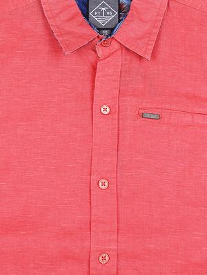 red cotton shirt - 16300674 - Standard Image - 3