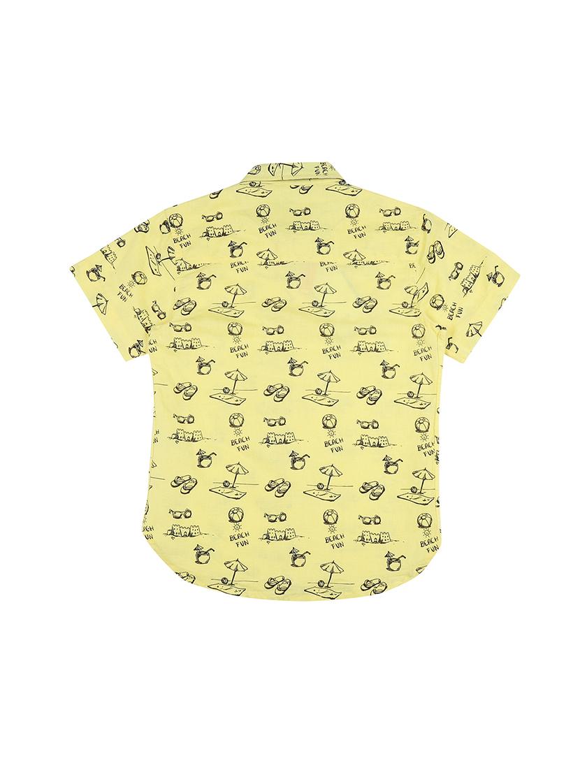 curved hem quirky print shirt - 16300678 - Zoom Image - 2
