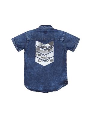 curve hem pocket patched shirt - 16300680 - Standard Image - 2