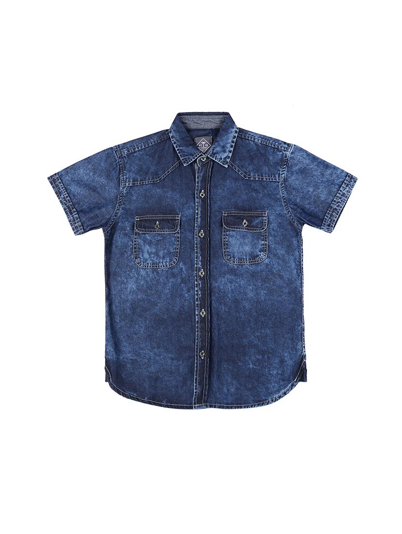 curve hem pocket patched shirt - 16300680 - Zoom Image - 1