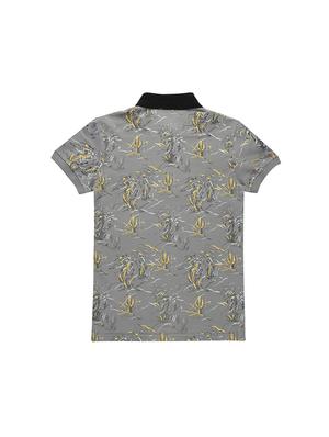 polo neck abstract print t-shirt - 16300750 - Standard Image - 2
