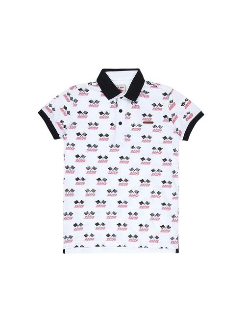 polo neck quirky print t-shirt - 16300757 - Standard Image - 1