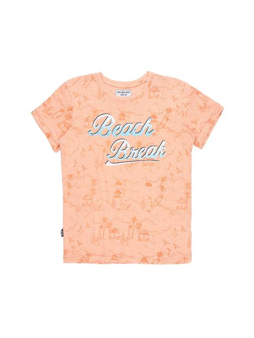 pink cotton printed t-shirt - 16300764 - Standard Image - 1