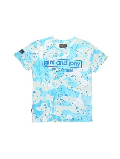 light blue cotton tshirt - 16300770 - Standard Image - 1