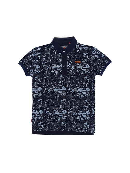 polo neck quirky print t-shirt - 16300773 - Standard Image - 1