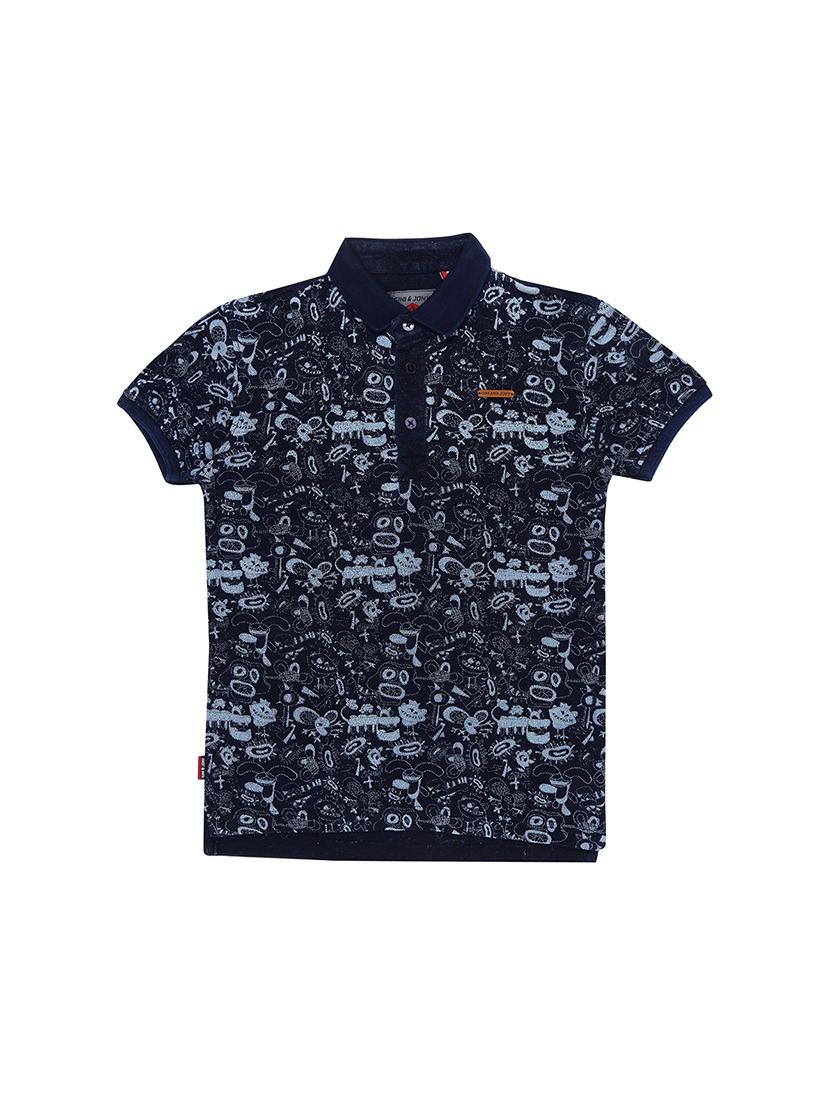 polo neck quirky print t-shirt - 16300773 - Zoom Image - 1