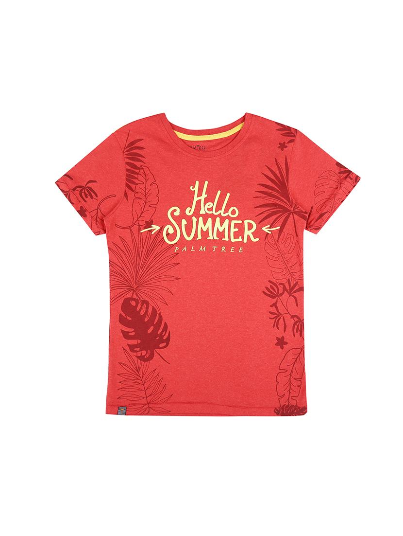 round neck graphic print t-shirt - 16300813 - Zoom Image - 1