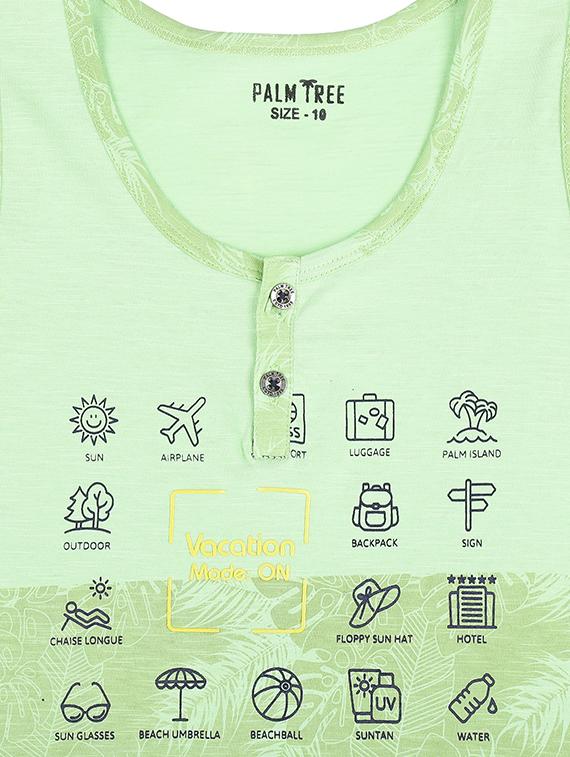henley neck quirky print t-shirt - 16300847 - Zoom Image - 3