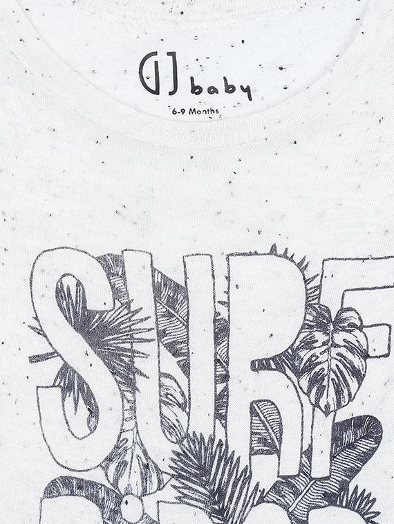 white cotton blend graphic t-shirt - 16300898 - Zoom Image - 3