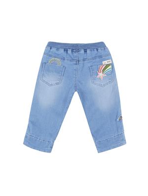 blue denim washed three fourth - 16300979 - Standard Image - 2