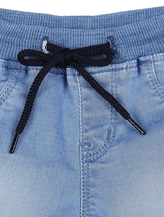blue denim washed three fourth - 16300979 - Zoom Image - 3